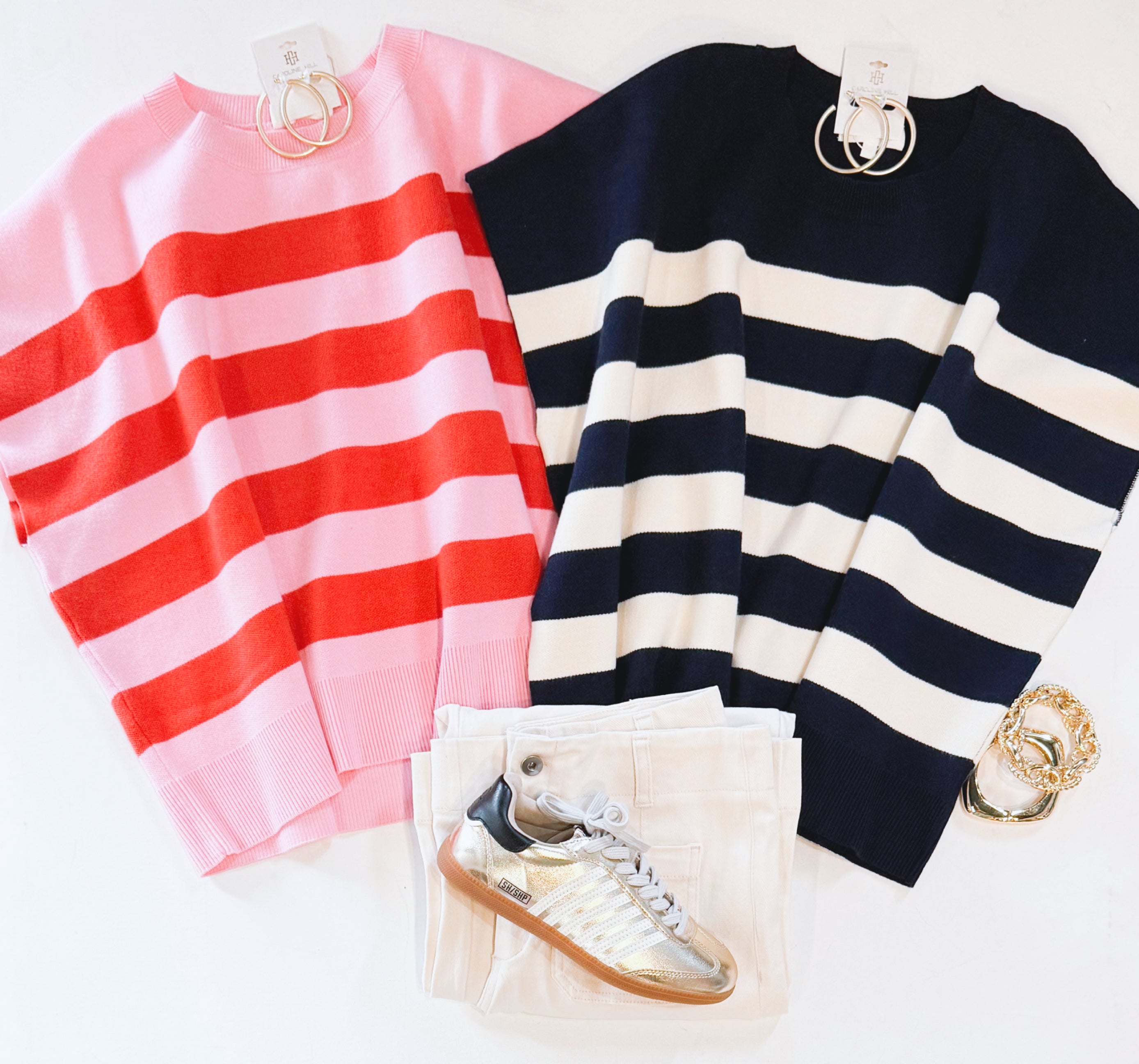 COASTAL STRIPE KNIT (PINK)