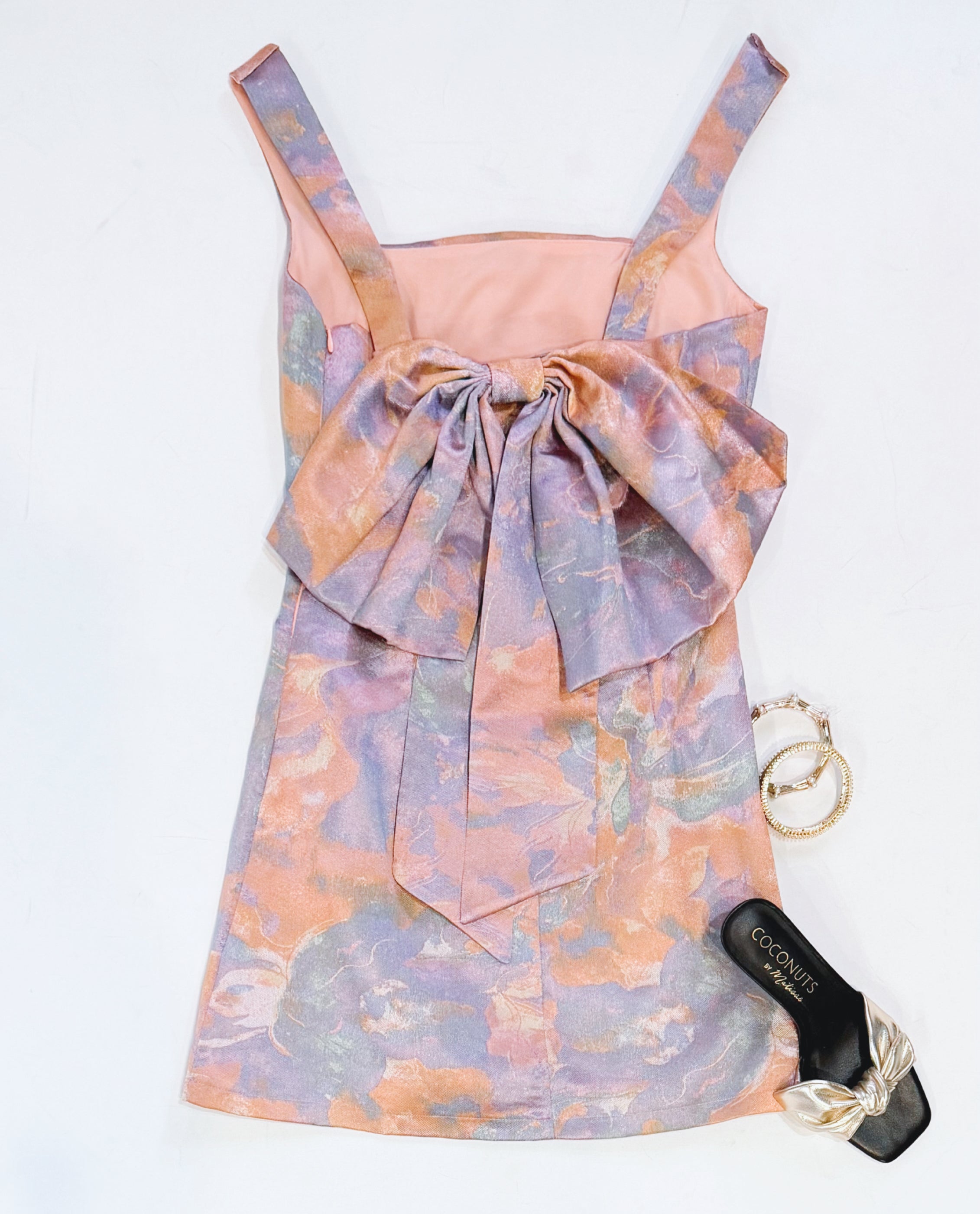 FROSTED FLORALS EVENT DRESS