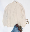 FRINGE DETAIL POCKET SWEATER
