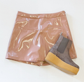 Mauve Patent Skort