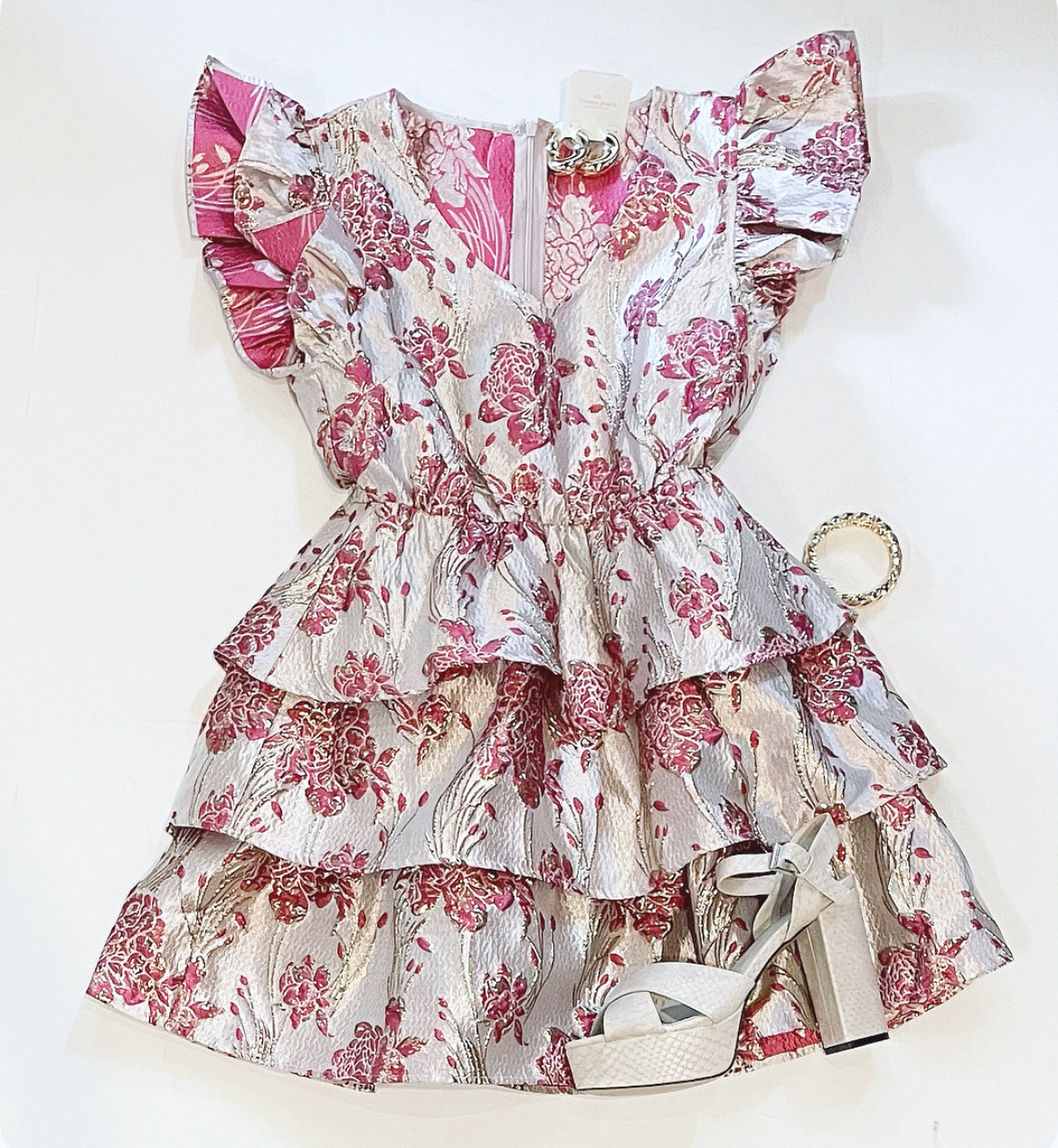 Winter Wonderland Brocade Dress