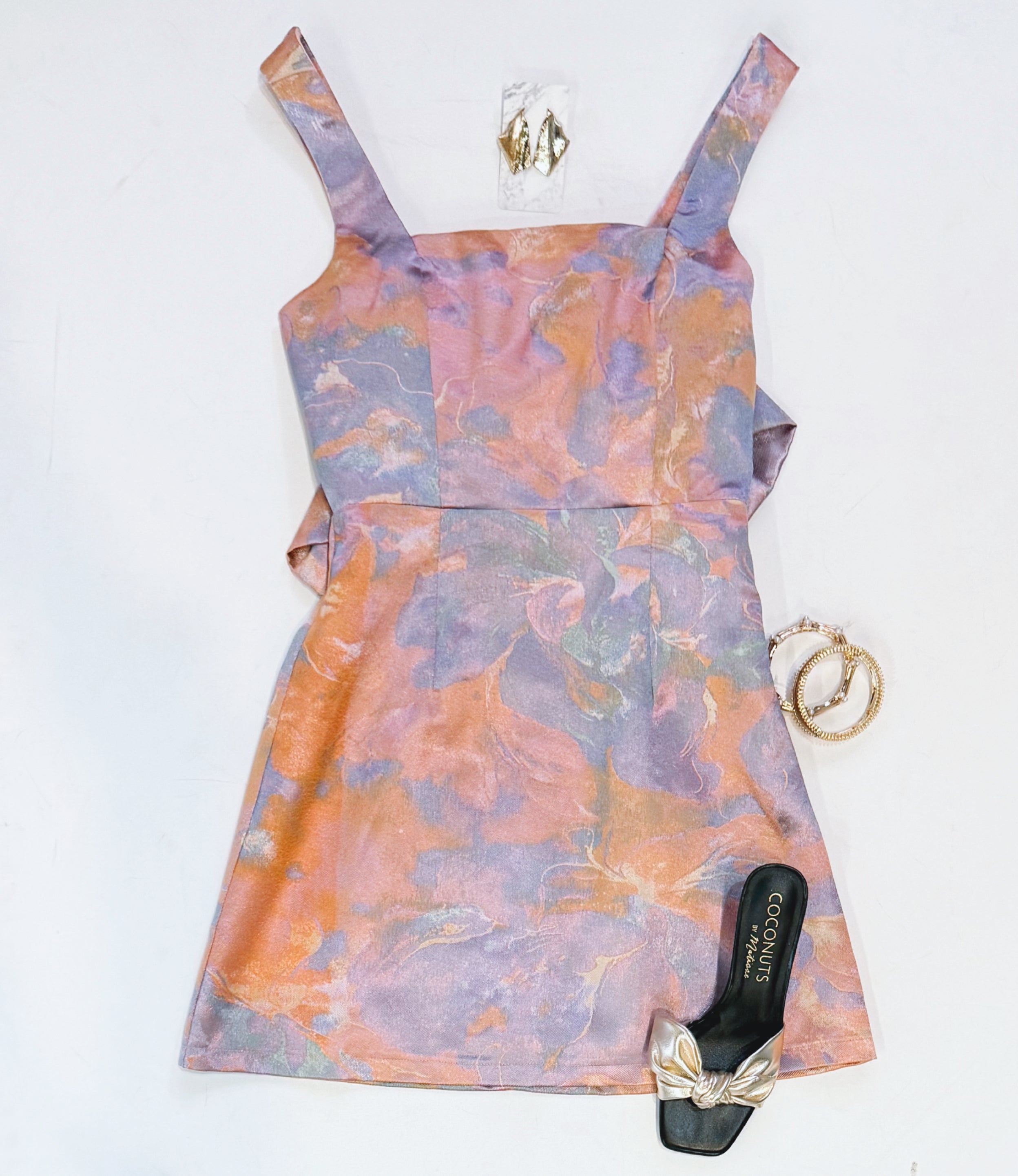 FROSTED FLORALS EVENT DRESS