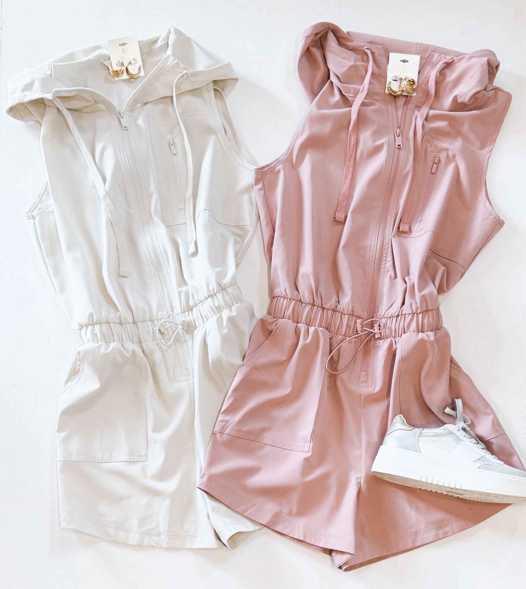 Beach Breaker Romper (Oatmeal)