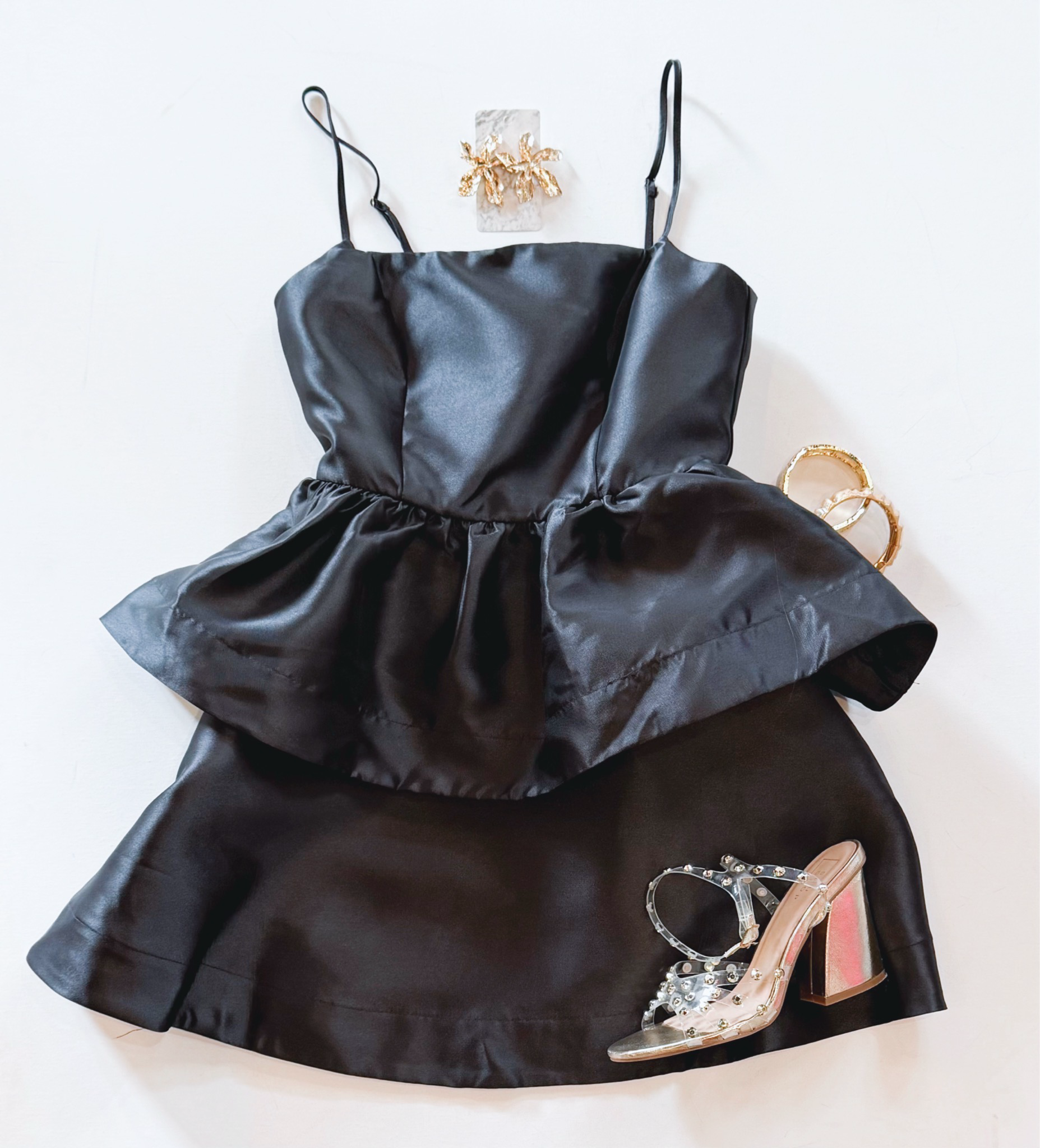 Little Black Peplum Dress
