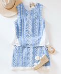 Rainbow Row Embroidered Set