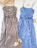Seaside Stripe Midi (Cobalt)
