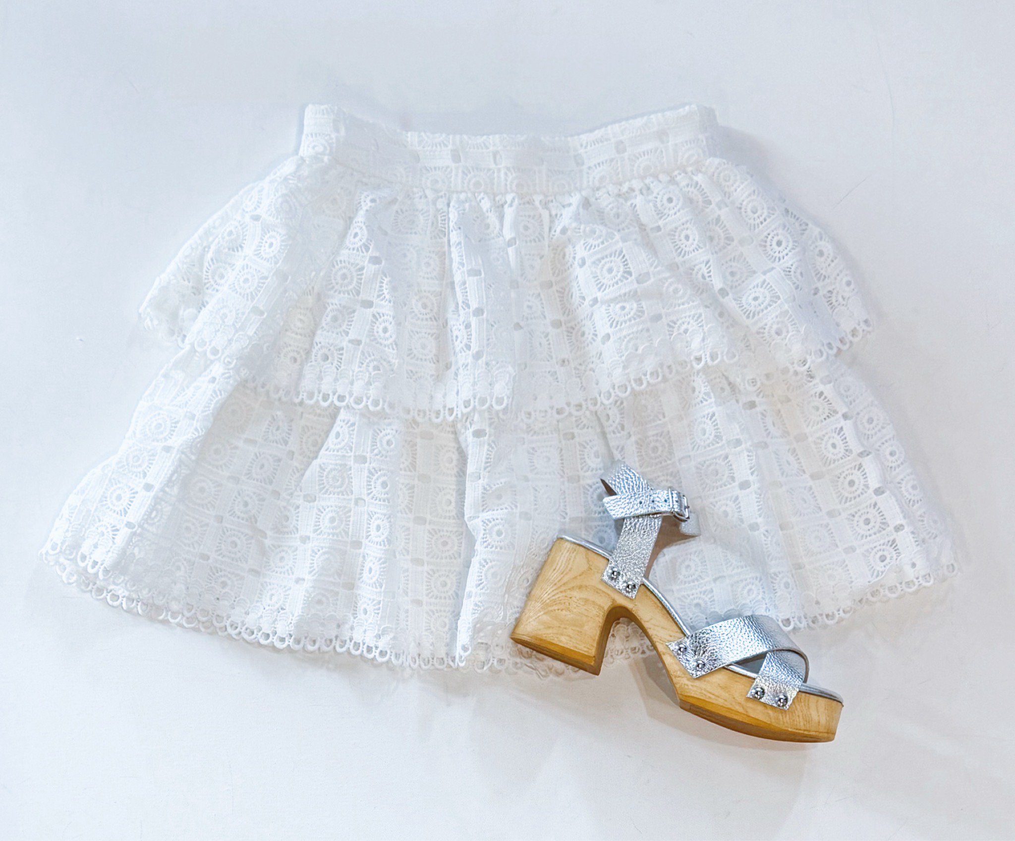 Stacey Eyelet Skirt