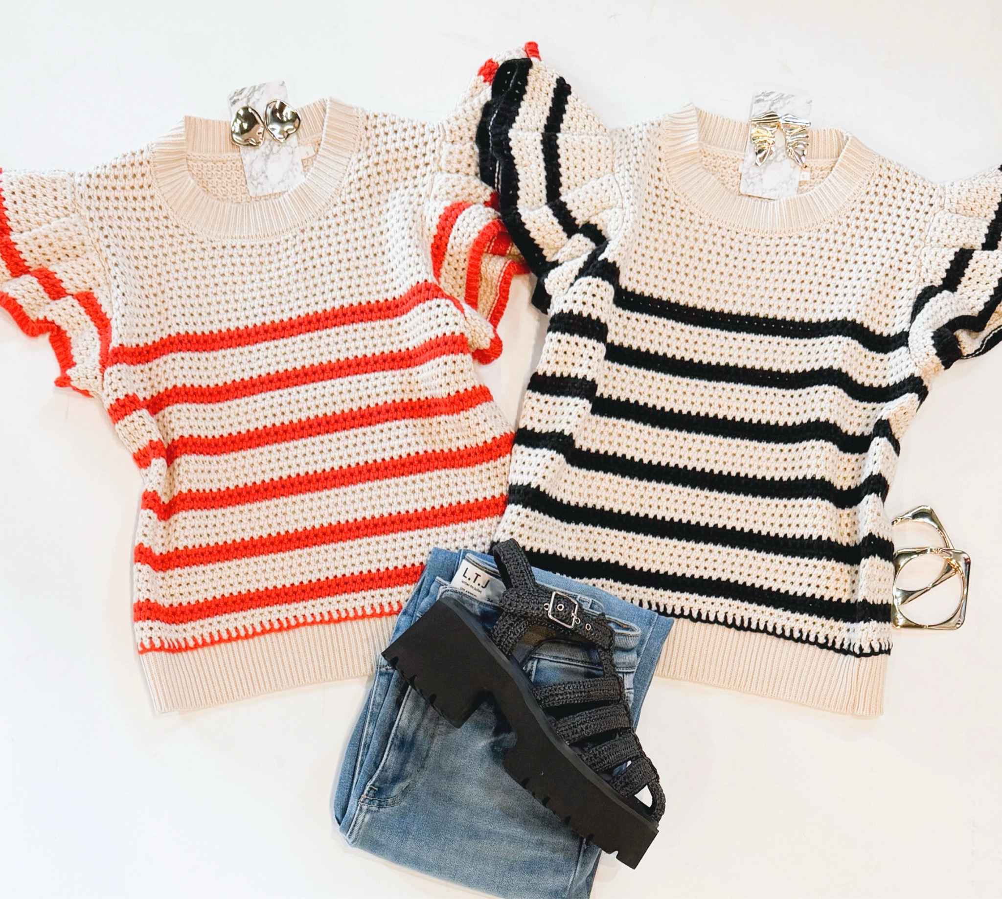 Crochet August Knit (Hot Orange)