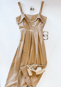 Salted Caramel Pleated Midi