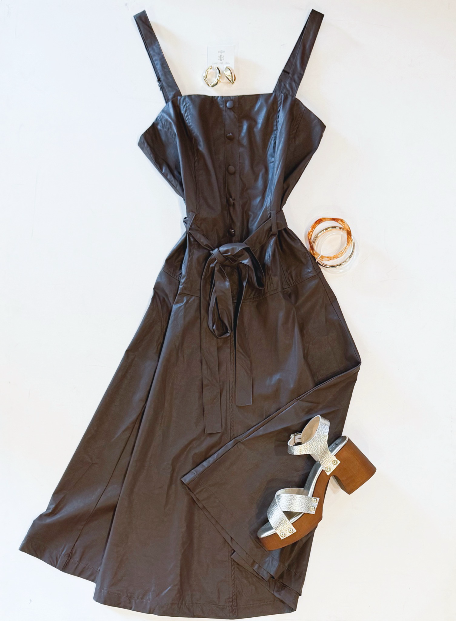 So Chocolaty Leather Midi