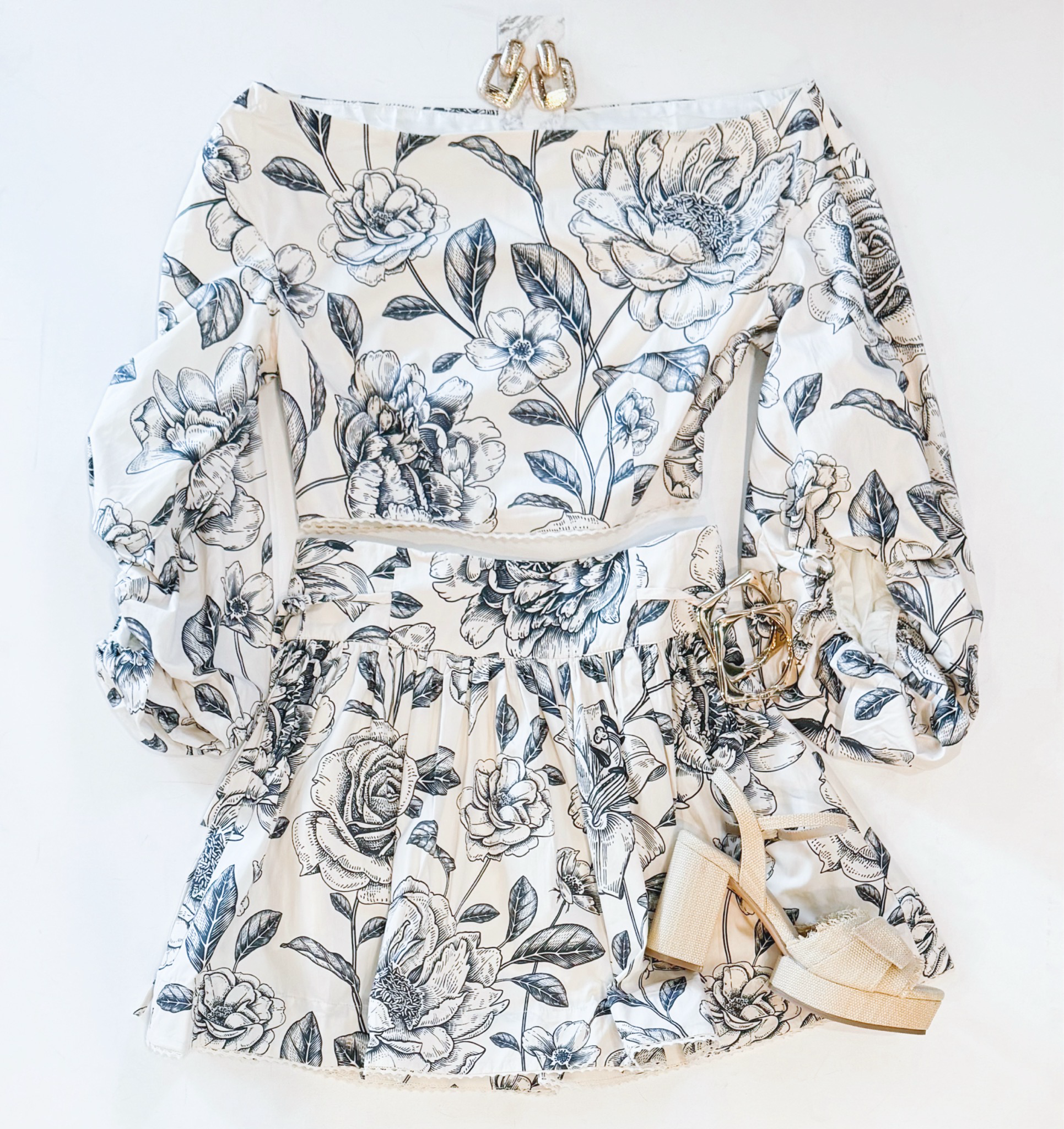 Midnight Florals Skort Set
