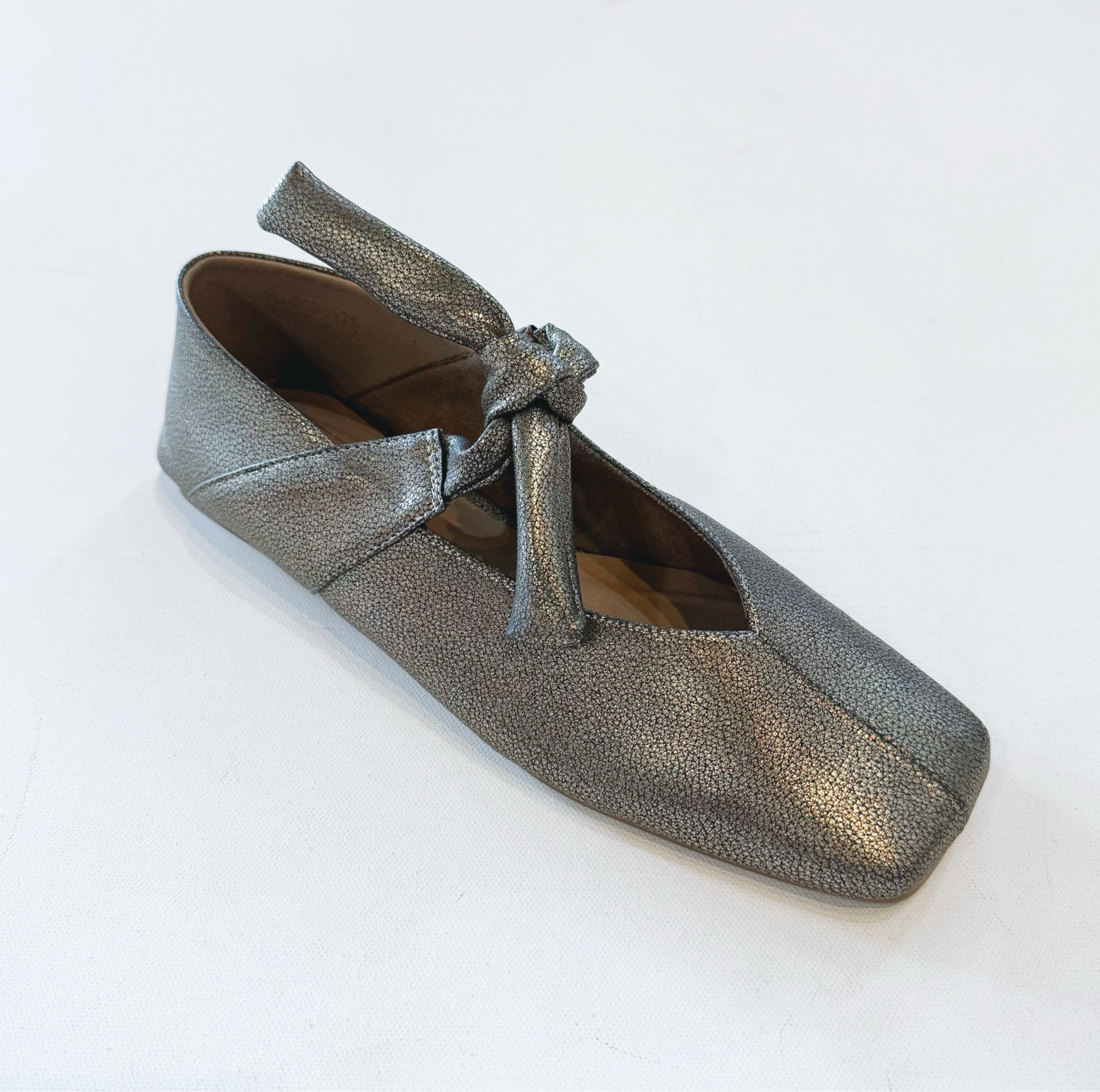 Antonella Pewter Flat
