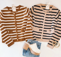 Kate Classic Cardi (Caramel/Cream)