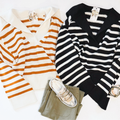 So Chill Stripe Sweater (Black)