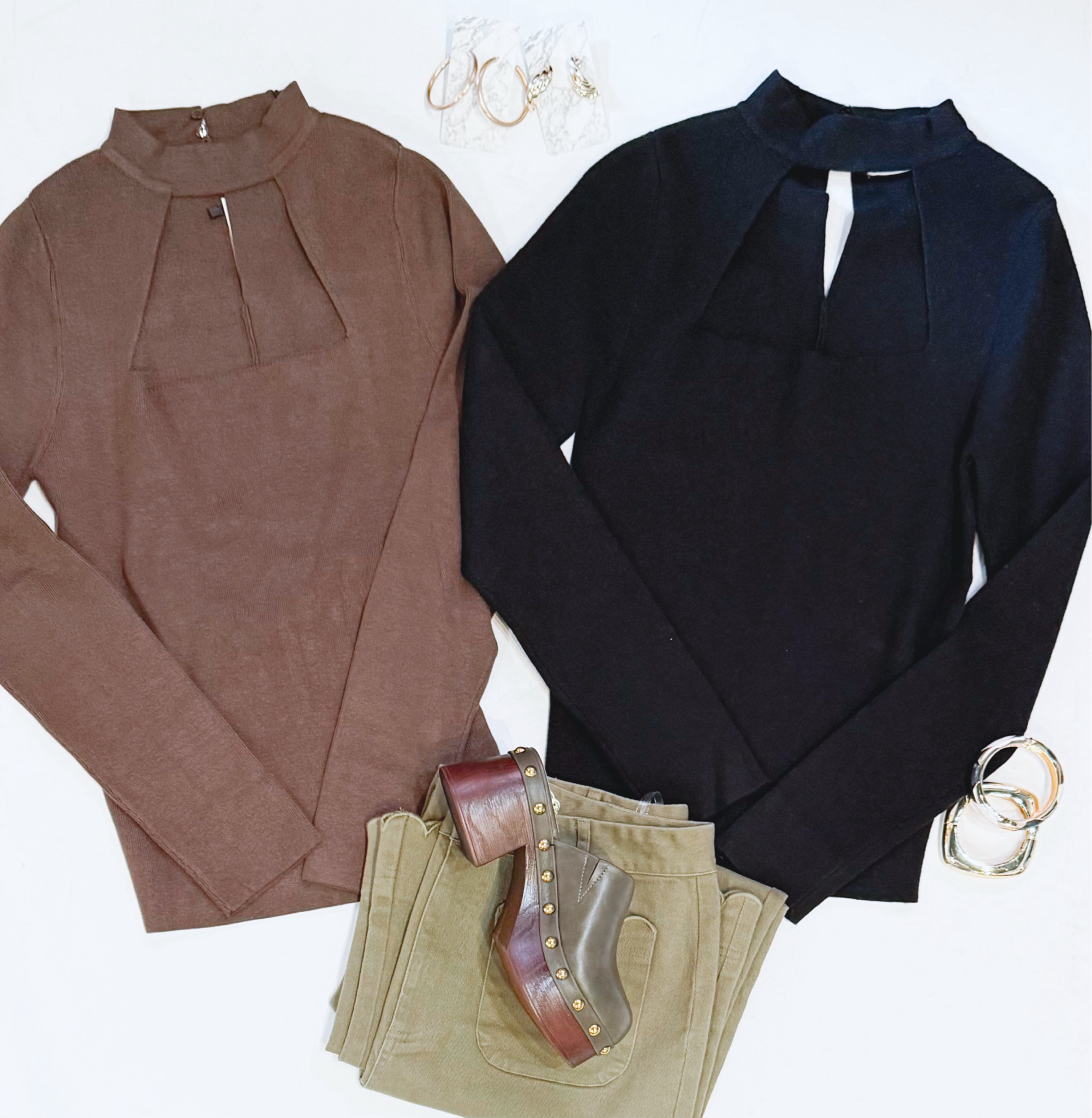 HoliDate Cutout Knit (Cocoa)