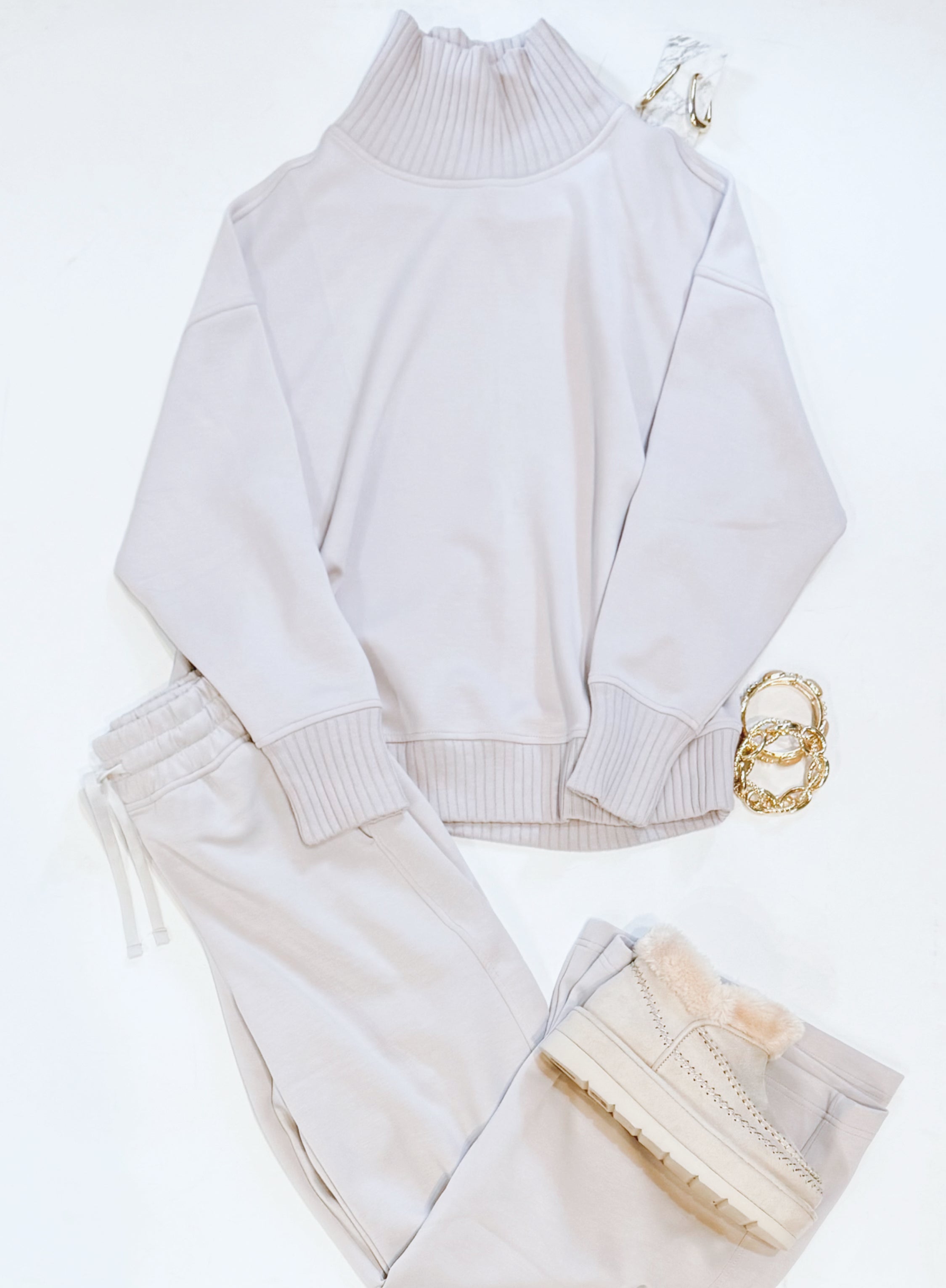 MOCHA CREAM PANT SET