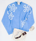 BLUE SKIES FLORAL SWEATER