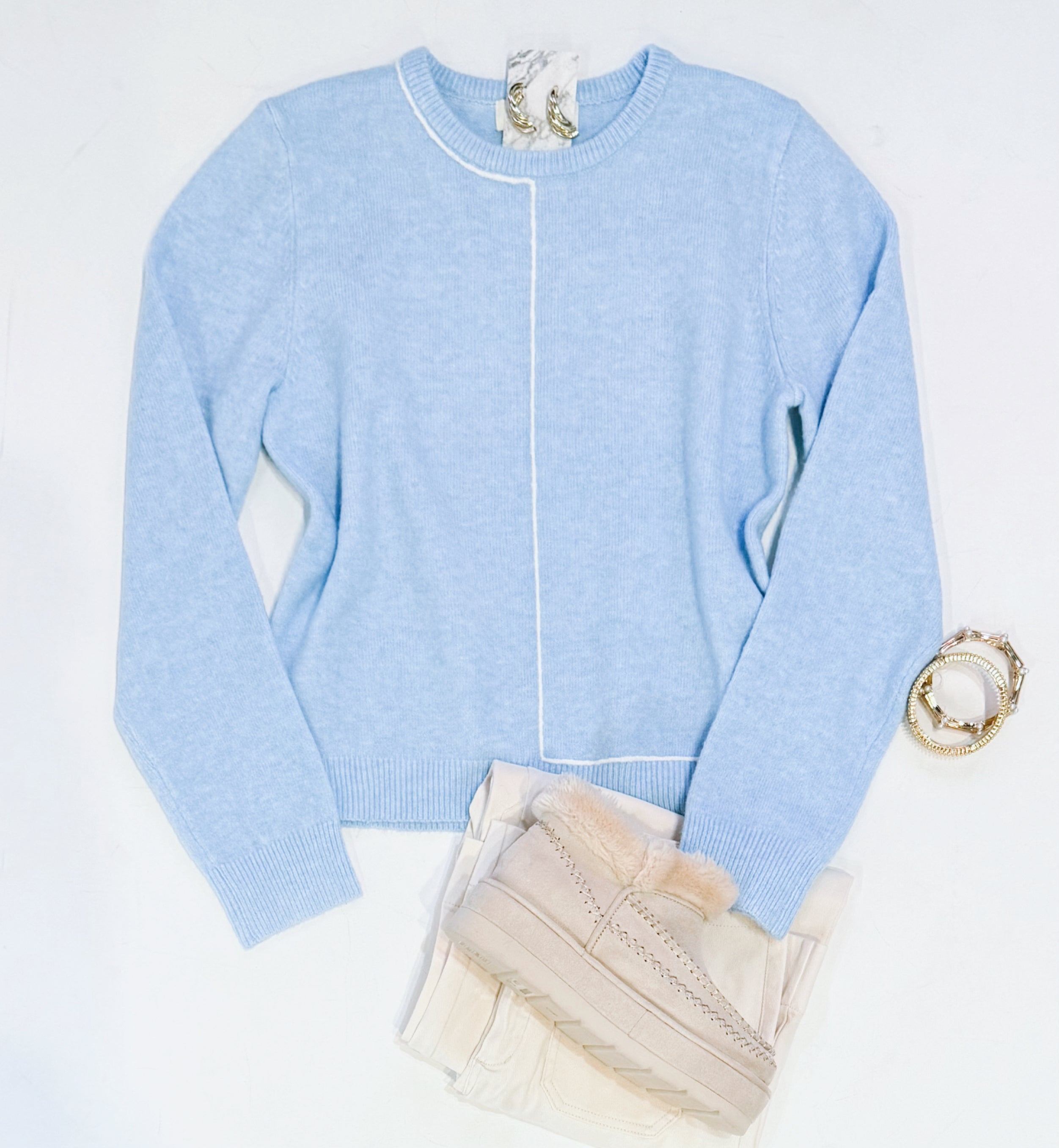 BLUE FROST WINTER SWEATER