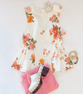 WILD FLOWER PEPLUM TOP