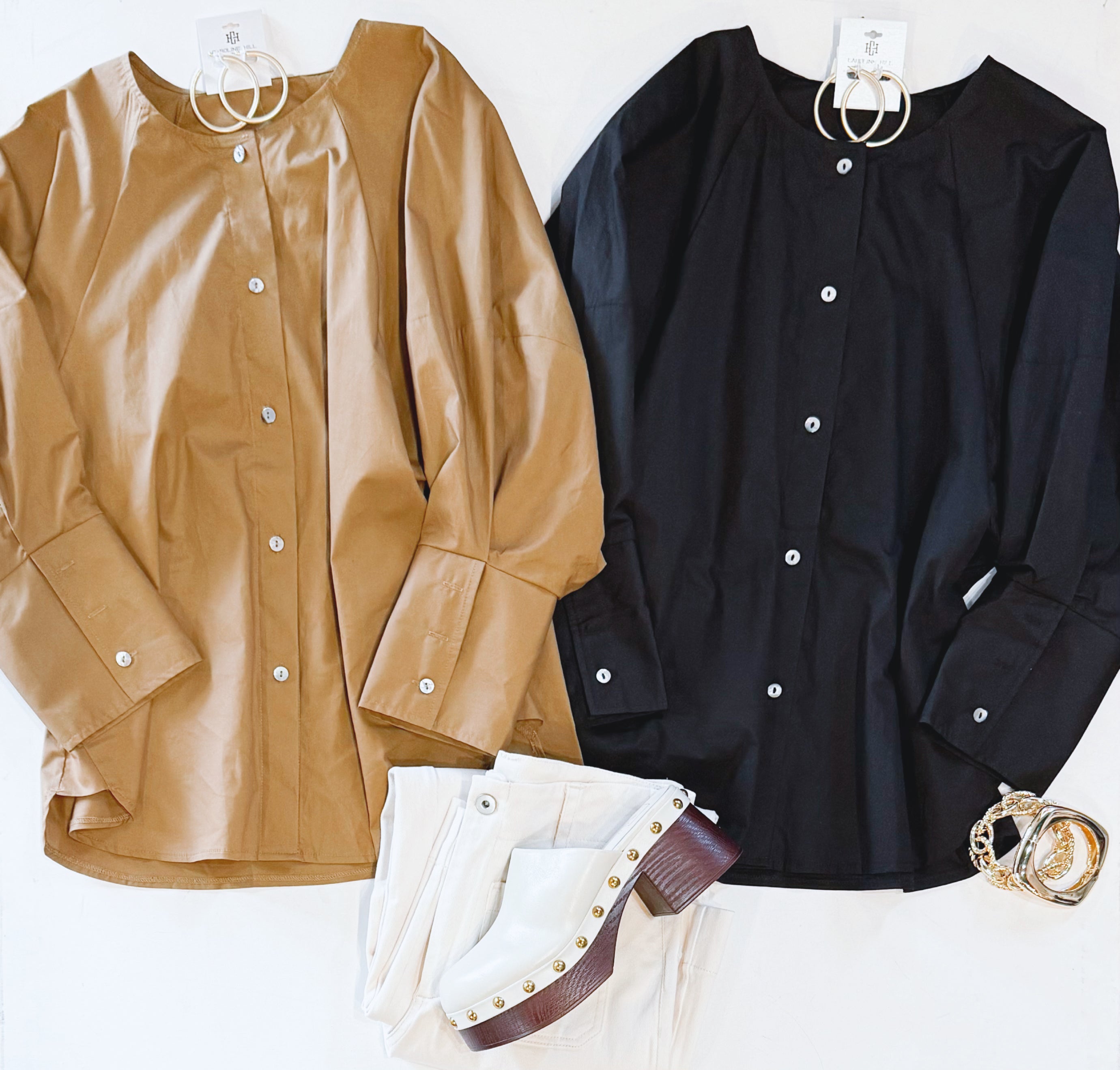 EAST SIDE BUTTONDOWN (BLACK)