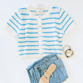 CUTIE CROCHET CARDI (OCEAN)