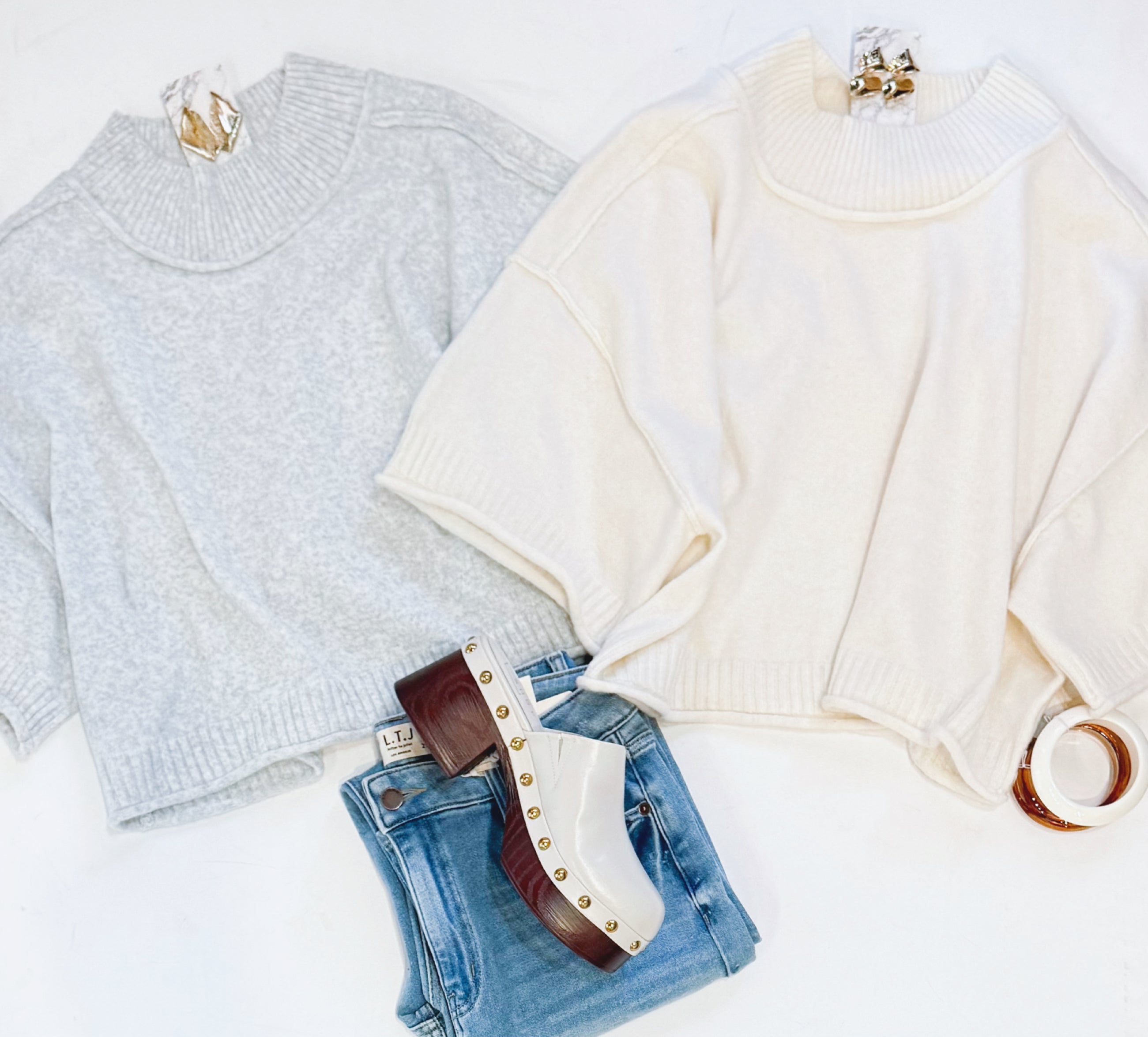 OFF DAYS BUTTERY SWEATER (CREAM)