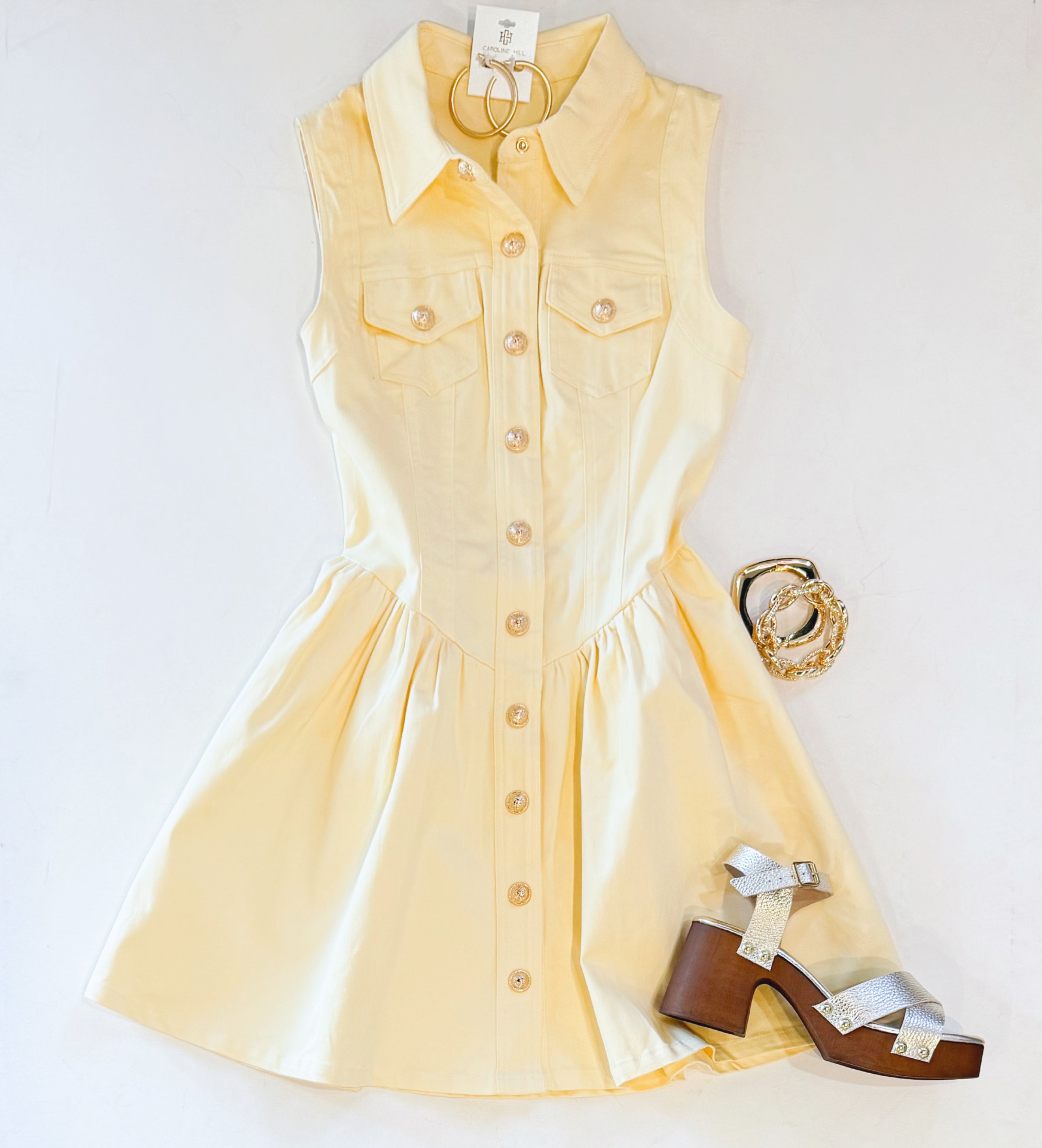 LIGHT LEMON CONCERT DRESS