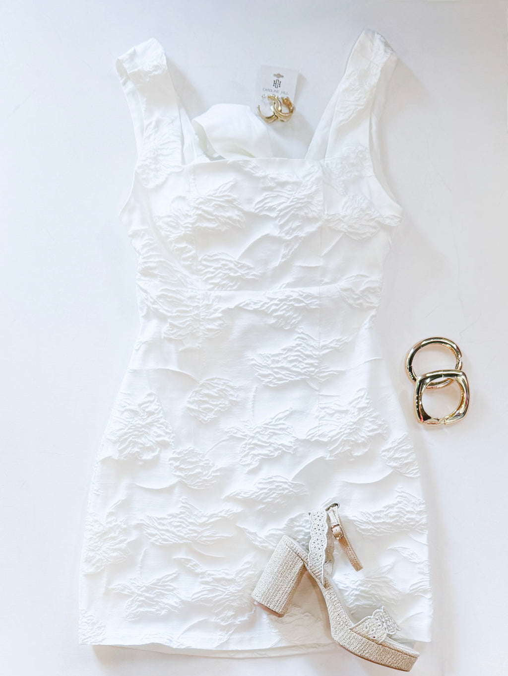 DOWN THE ISLE BROCADE DRESS
