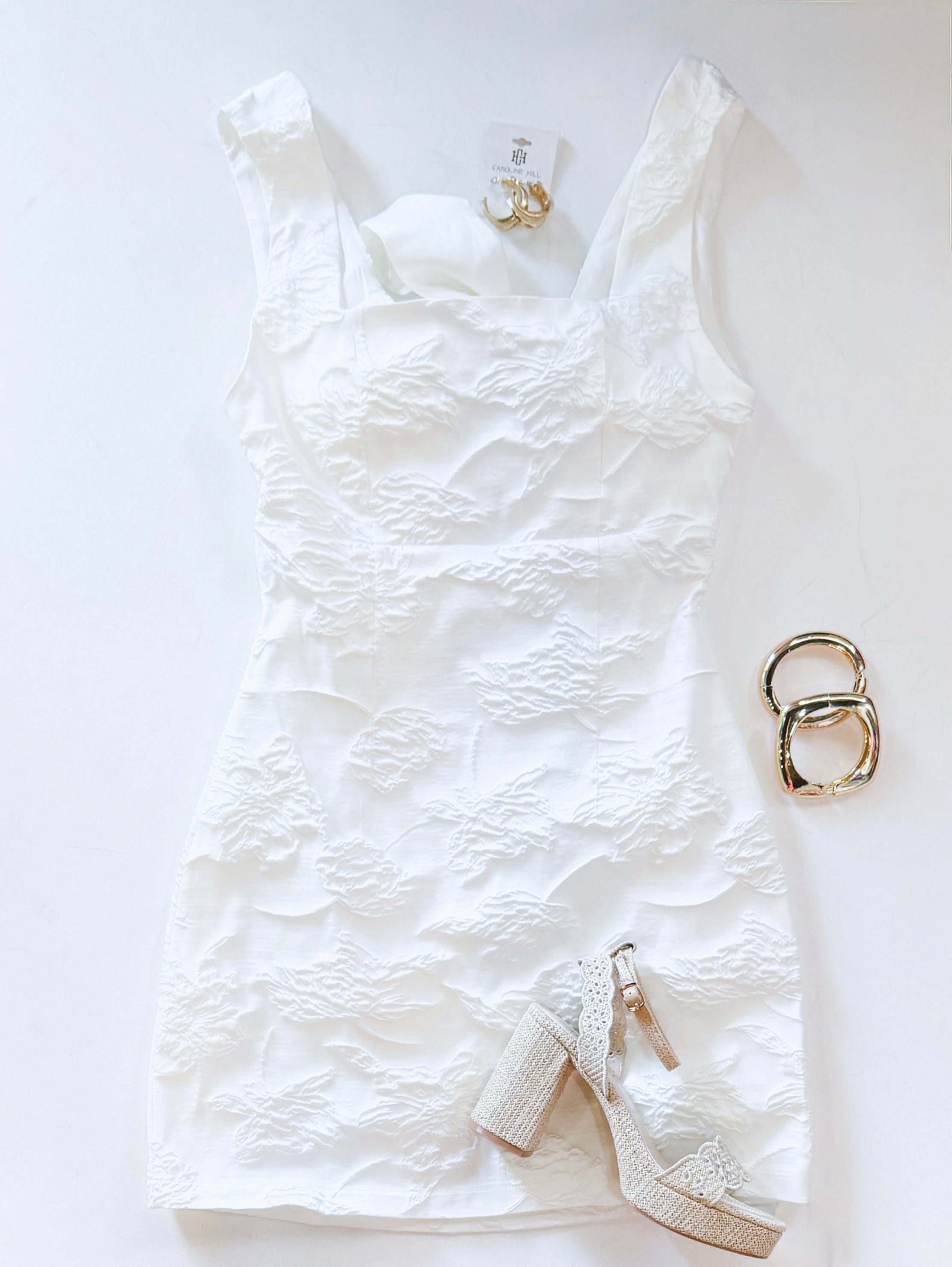 DOWN THE ISLE BROCADE DRESS