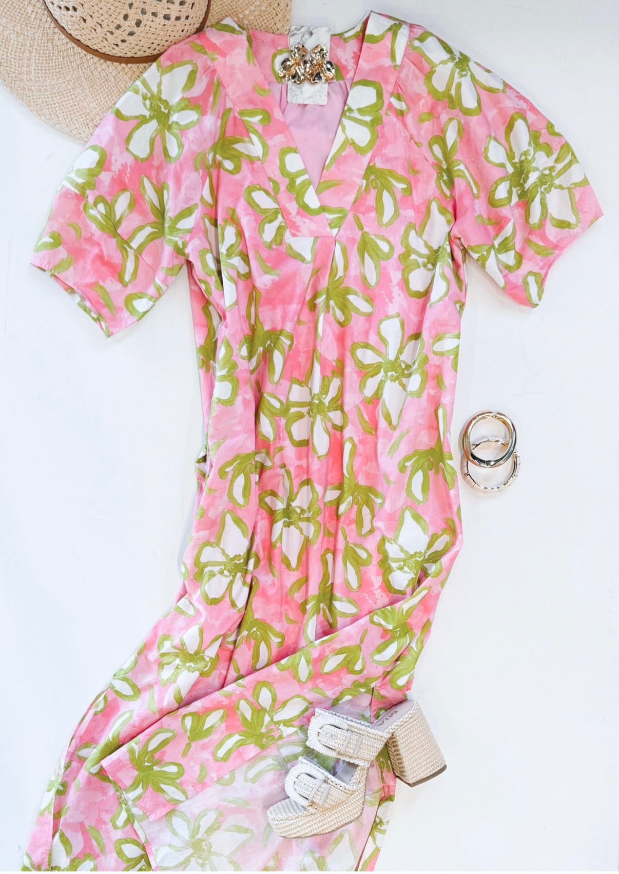 MAY FLOWERS MIDI DRESS
