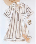 CHOCOHOLIC COLLAR DRESS