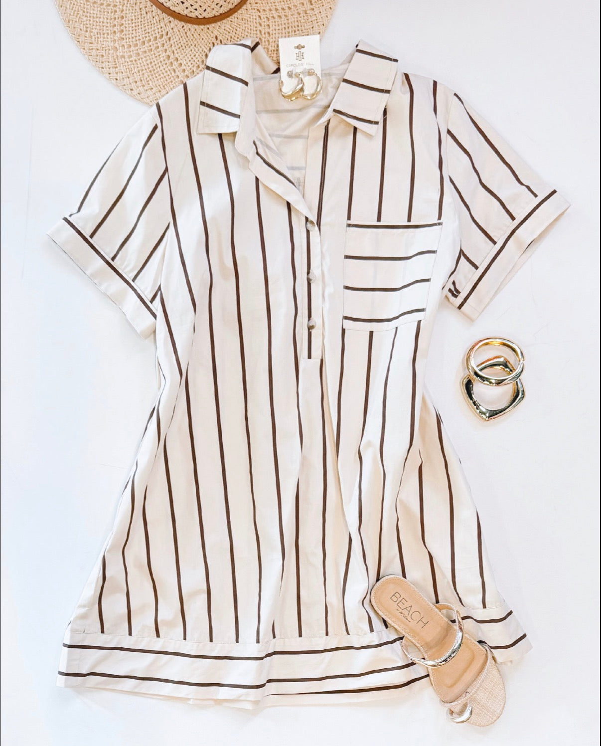 CHOCOHOLIC COLLAR DRESS