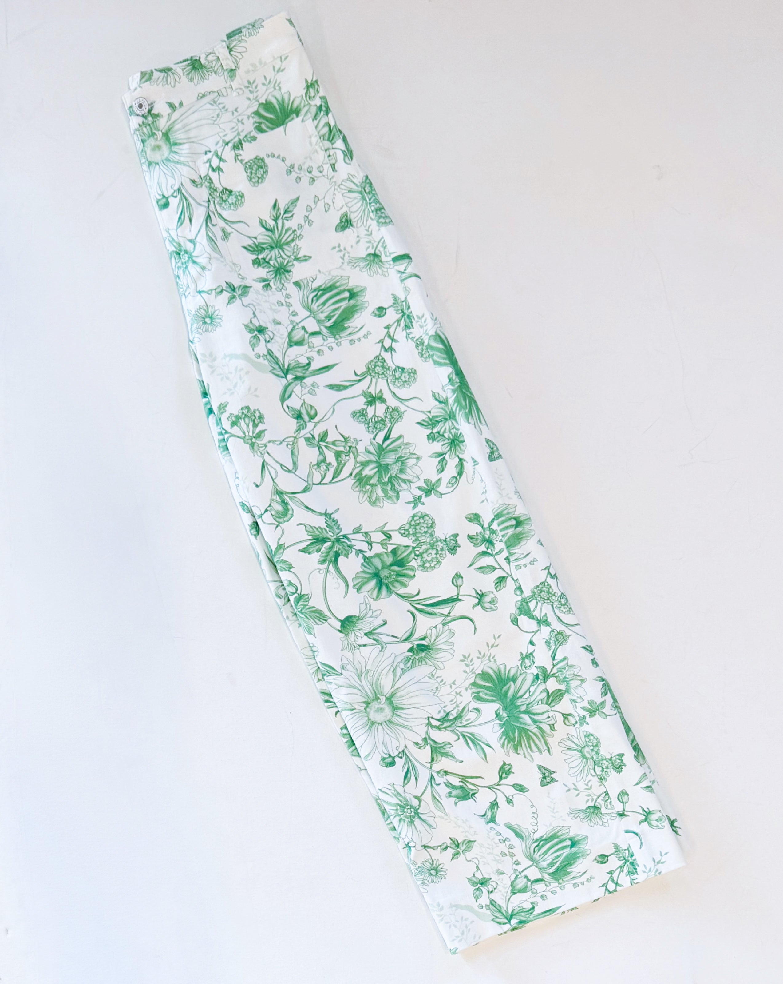 SPRING FLORALS STRETCH DENIM