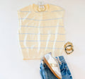 BUTTER YELLOW STRIPE CARDI