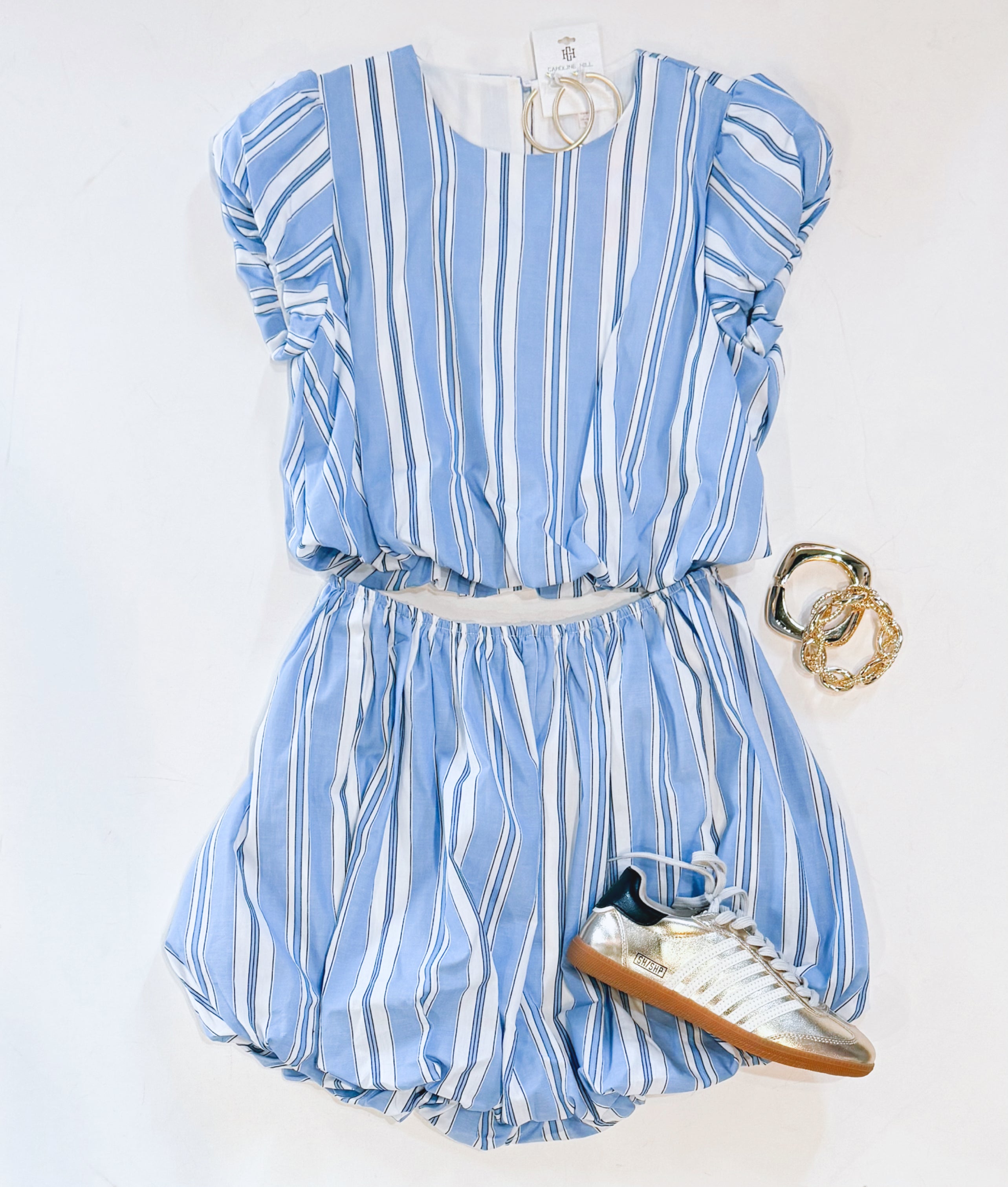 Seaside Stripe Skirt Set