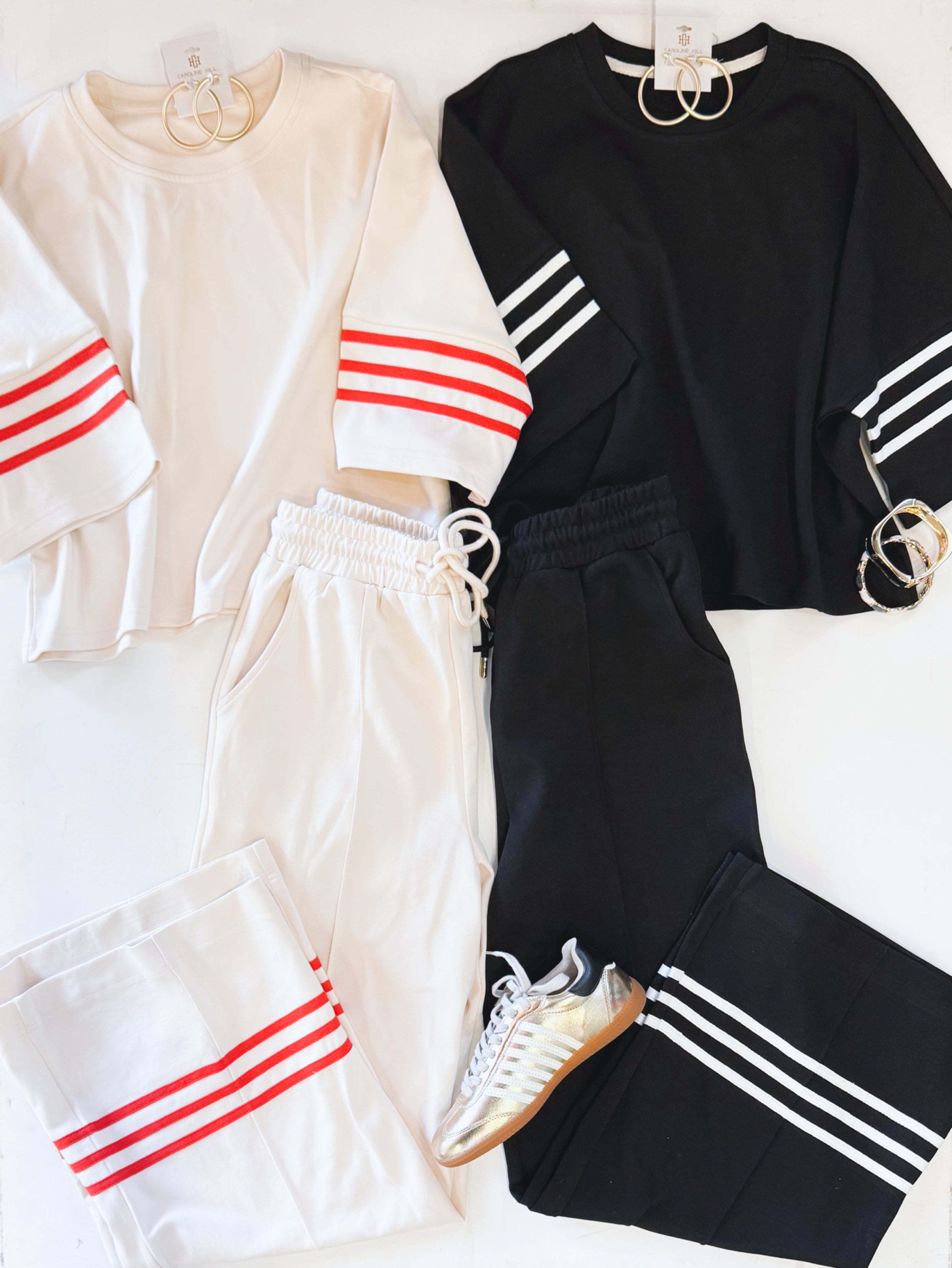 RACING STRIPES JOGGER SET (BLACK)