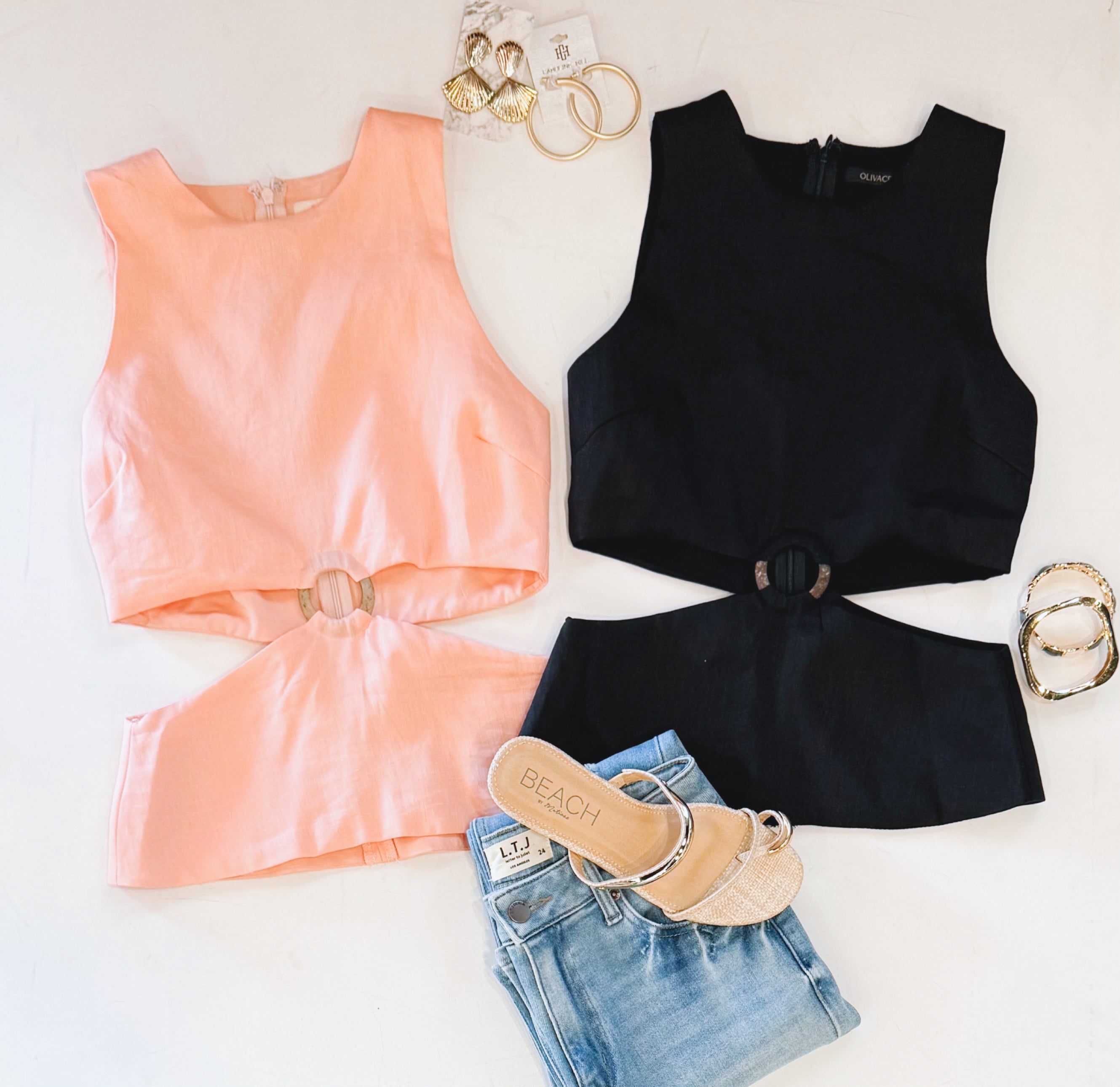 BAYSIDE CUTOUT TANK (BLACK)