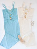 DOMINICA COVERUP DRESS (SEAGREEN)