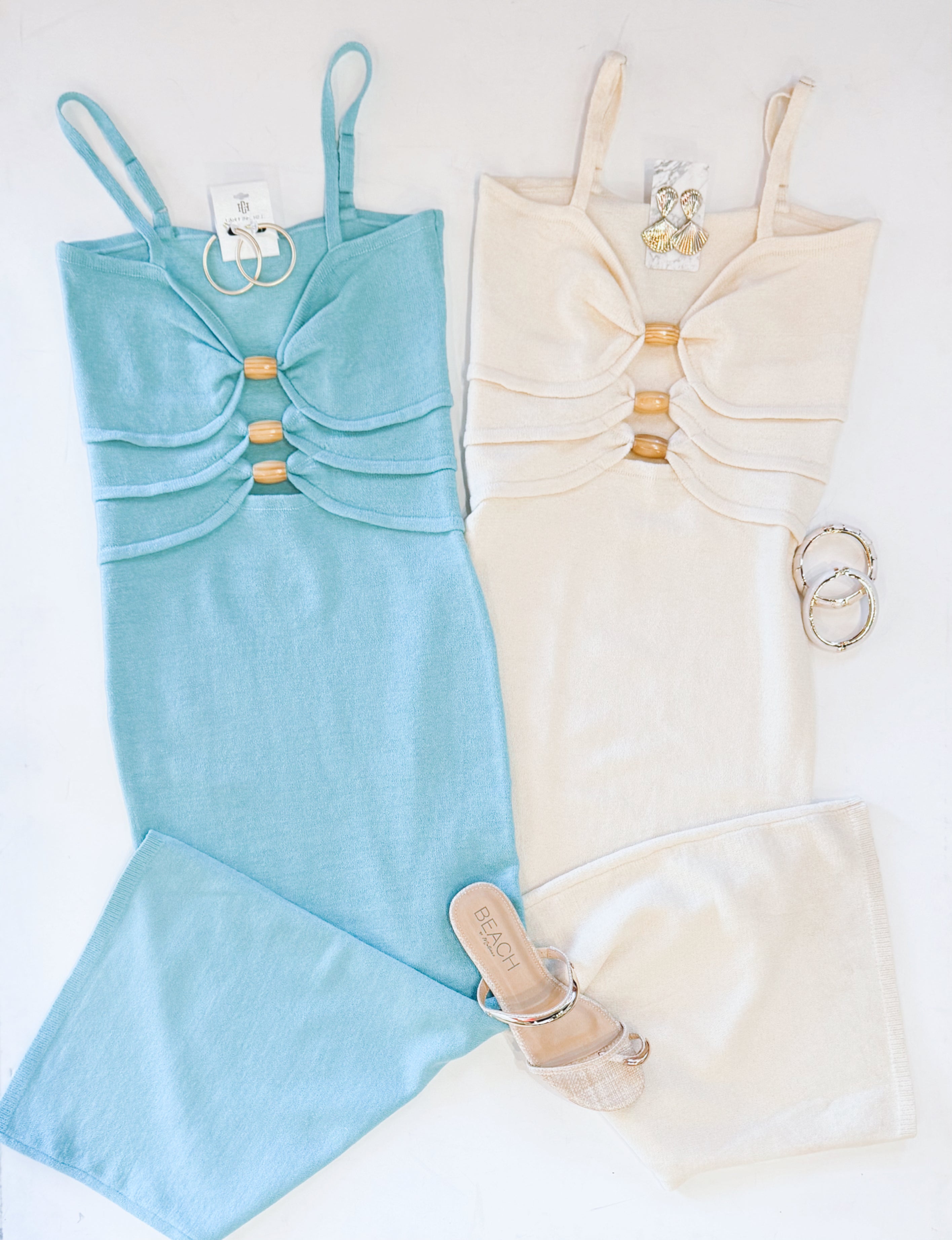 DOMINICA COVERUP DRESS (SEAGREEN)