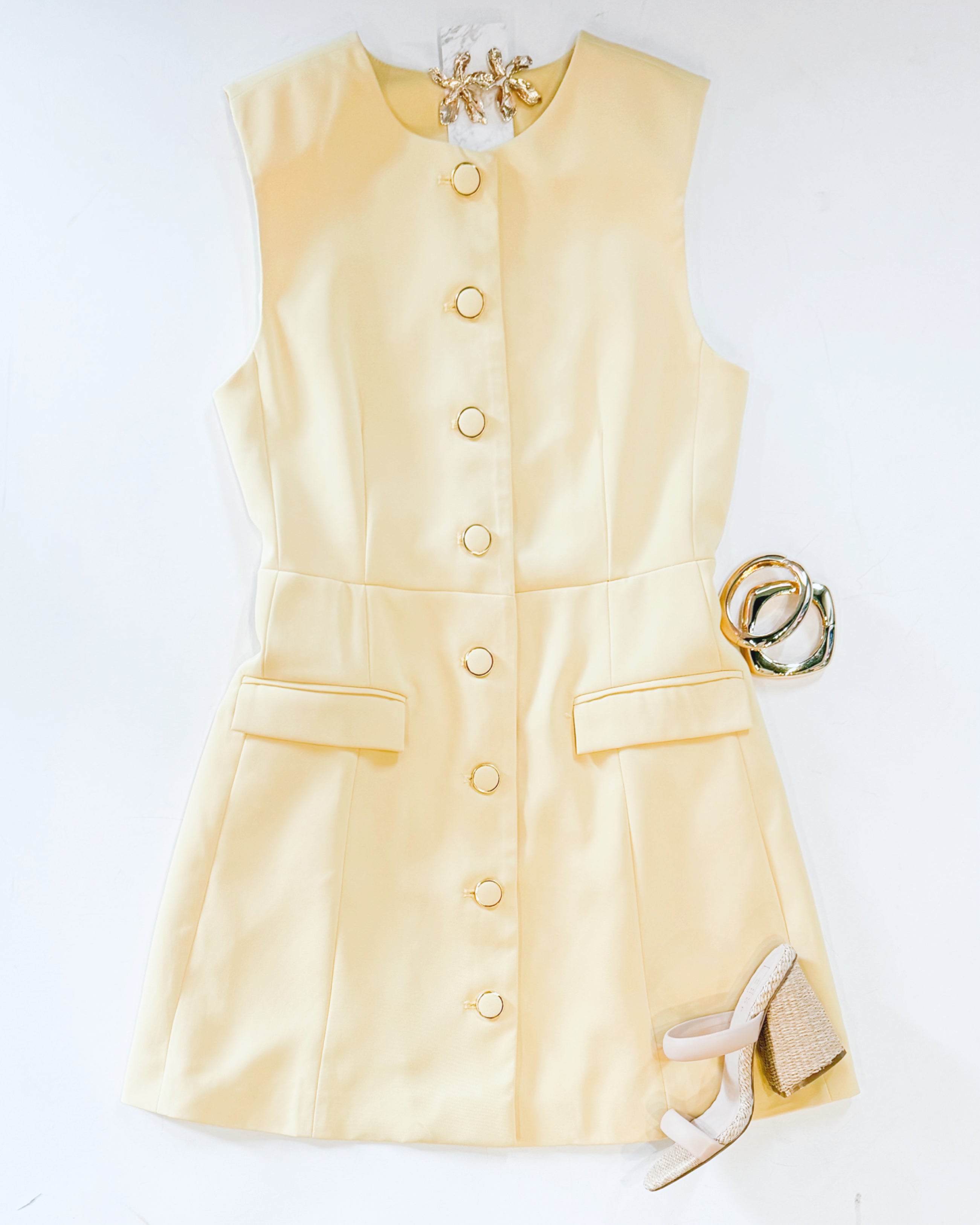 LEMON CUSTARD BOARDROOM DRESS