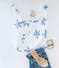 VIRGIN ISLANDS EMBROIDERED TANK