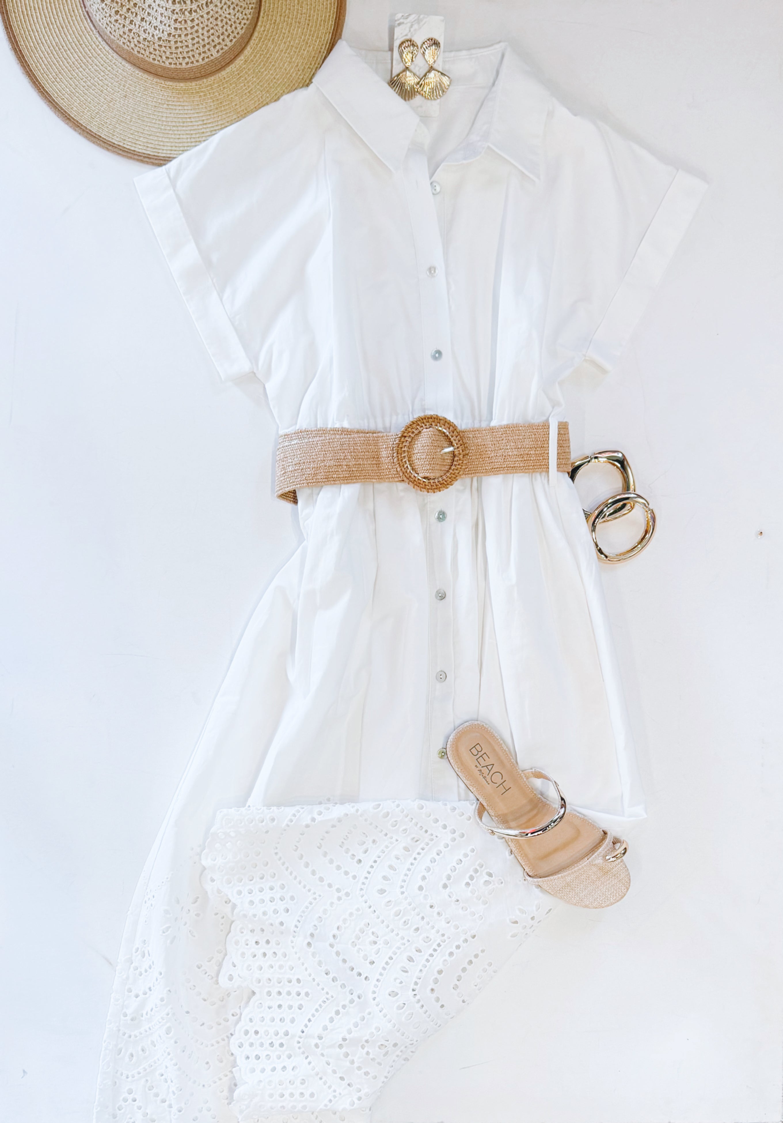 SPRING STROLL EYELET MIDI