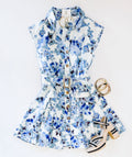 AROUND TOWN WATERCOLOR FLORAL DRESS