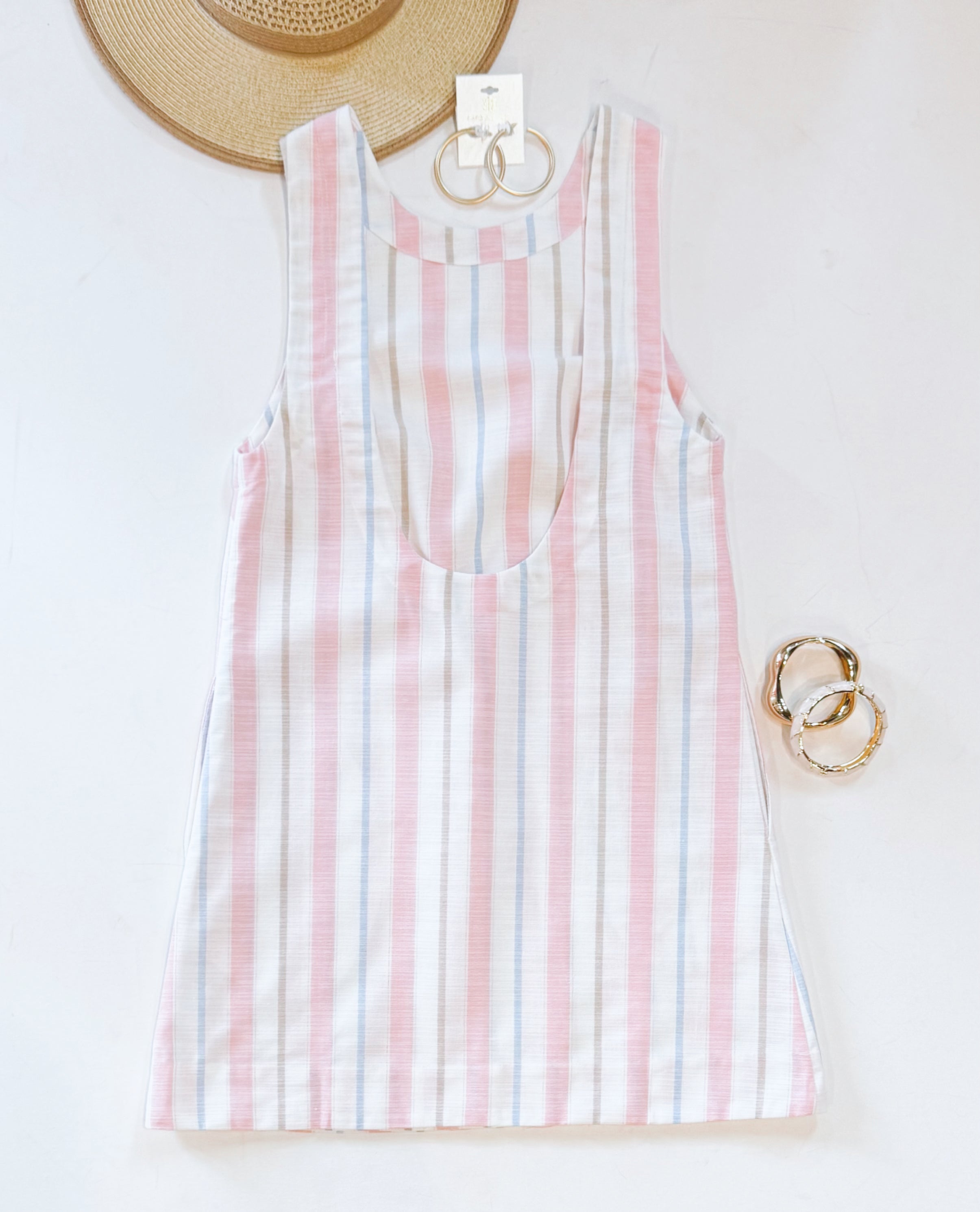 SEASIDE STRIPE POCKET DRESS