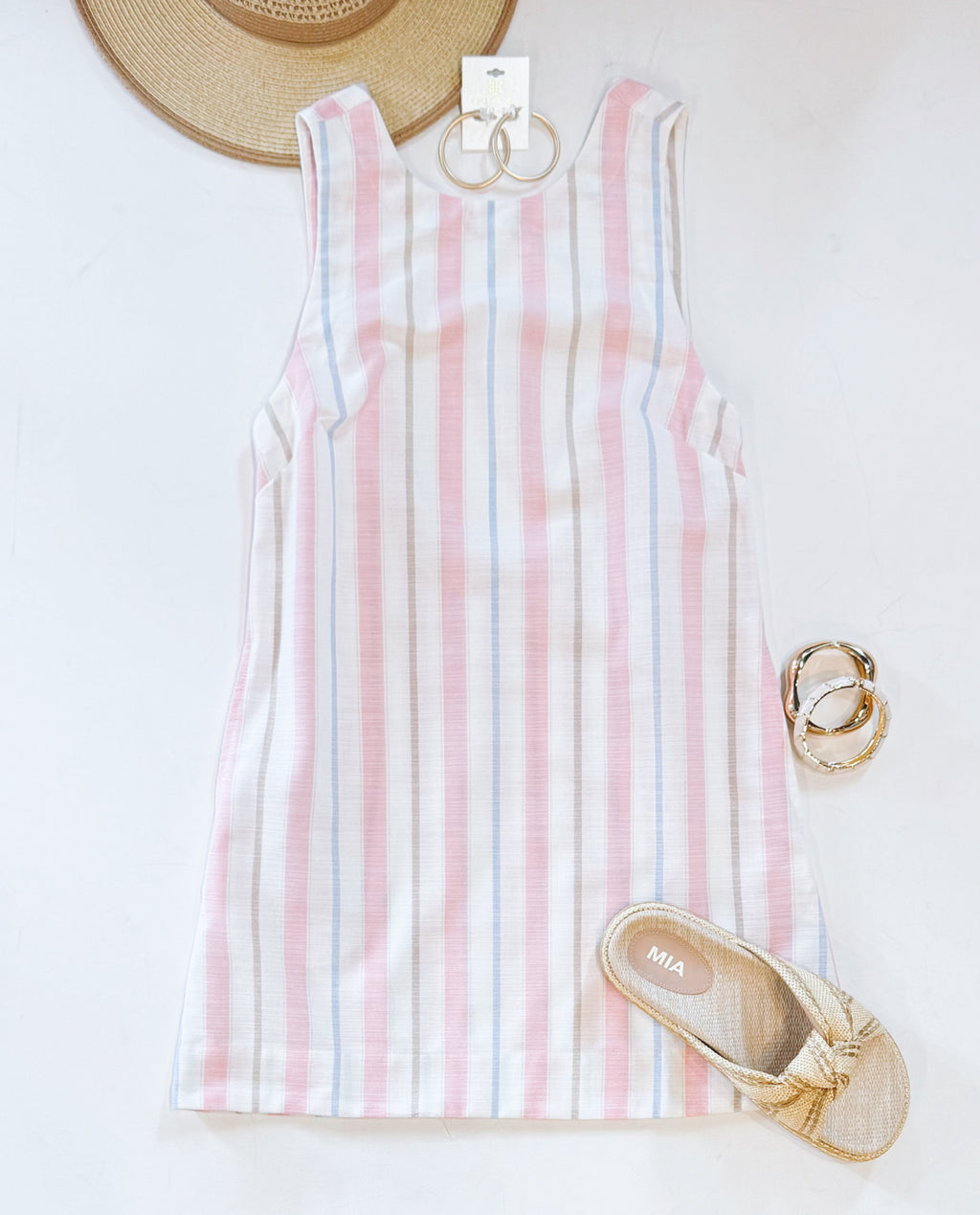 SEASIDE STRIPE POCKET DRESS
