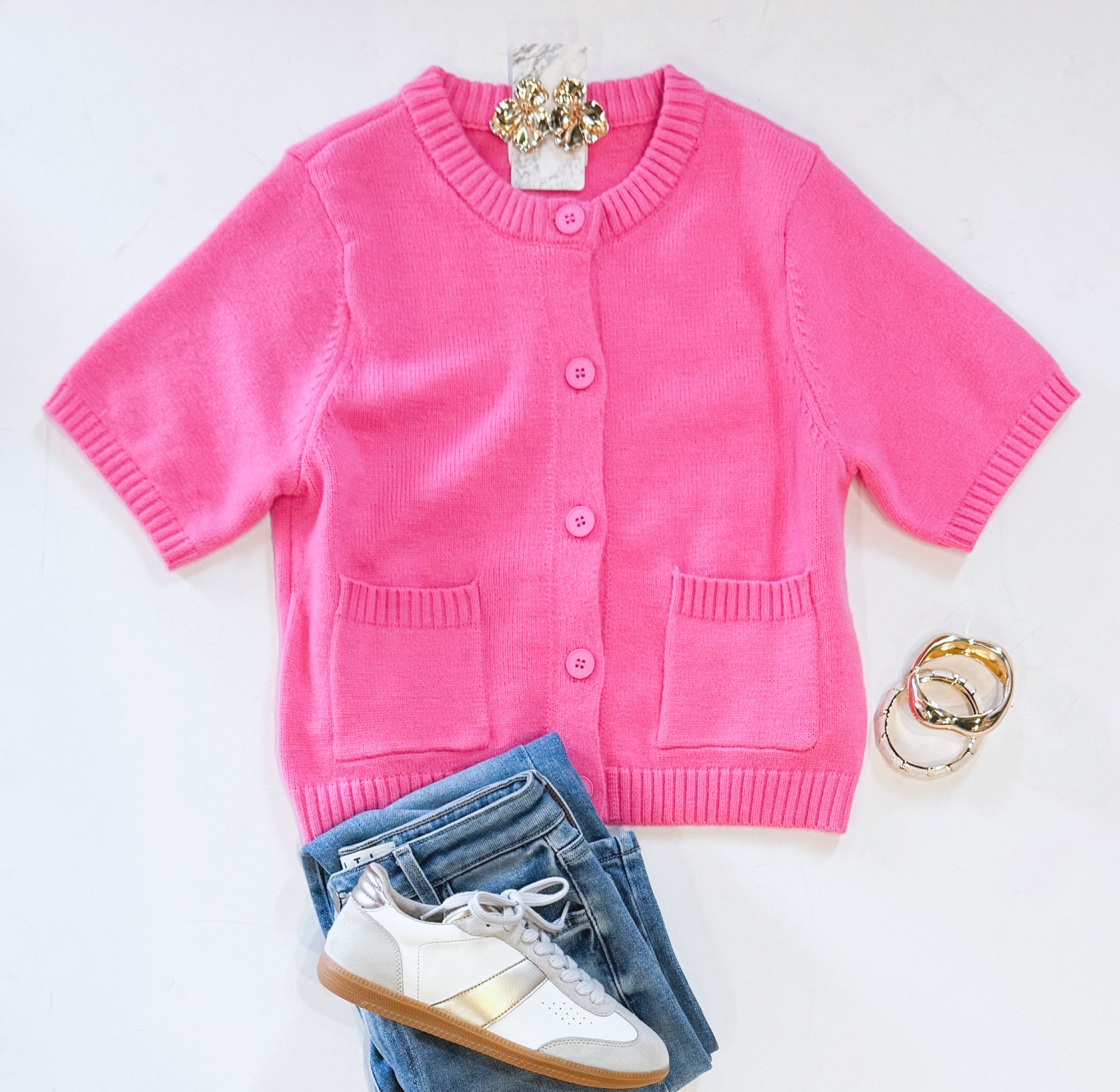 BARBIE PINK SPRING CARDI