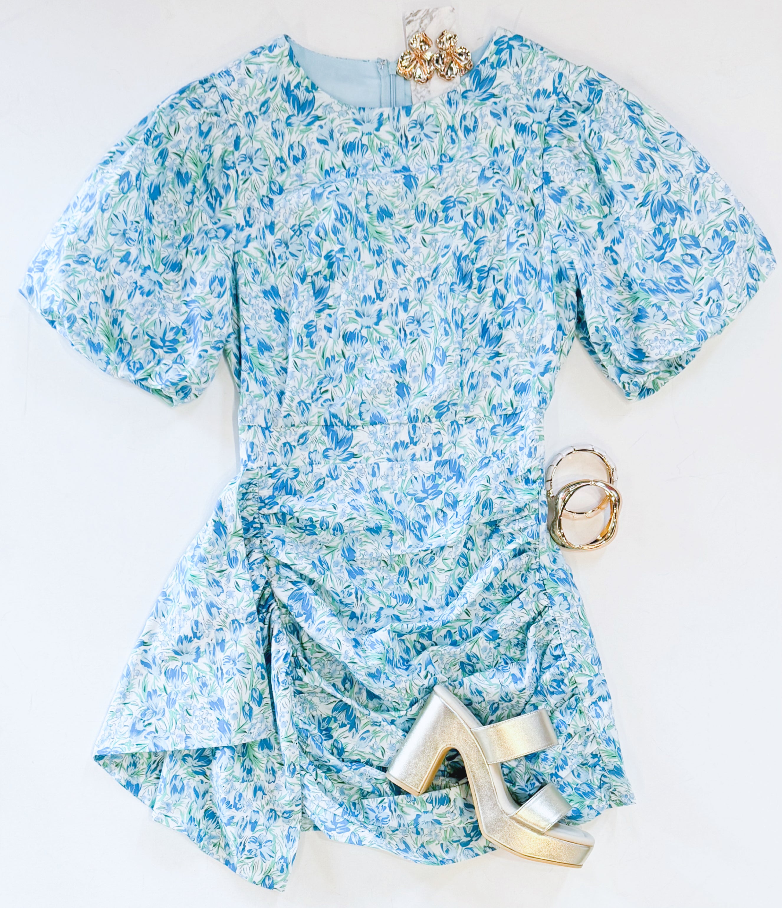 DUTCH TULIPS ROUCHE DRESS