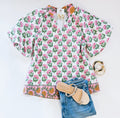OUTDOOR PICNIC FLORAL TOP