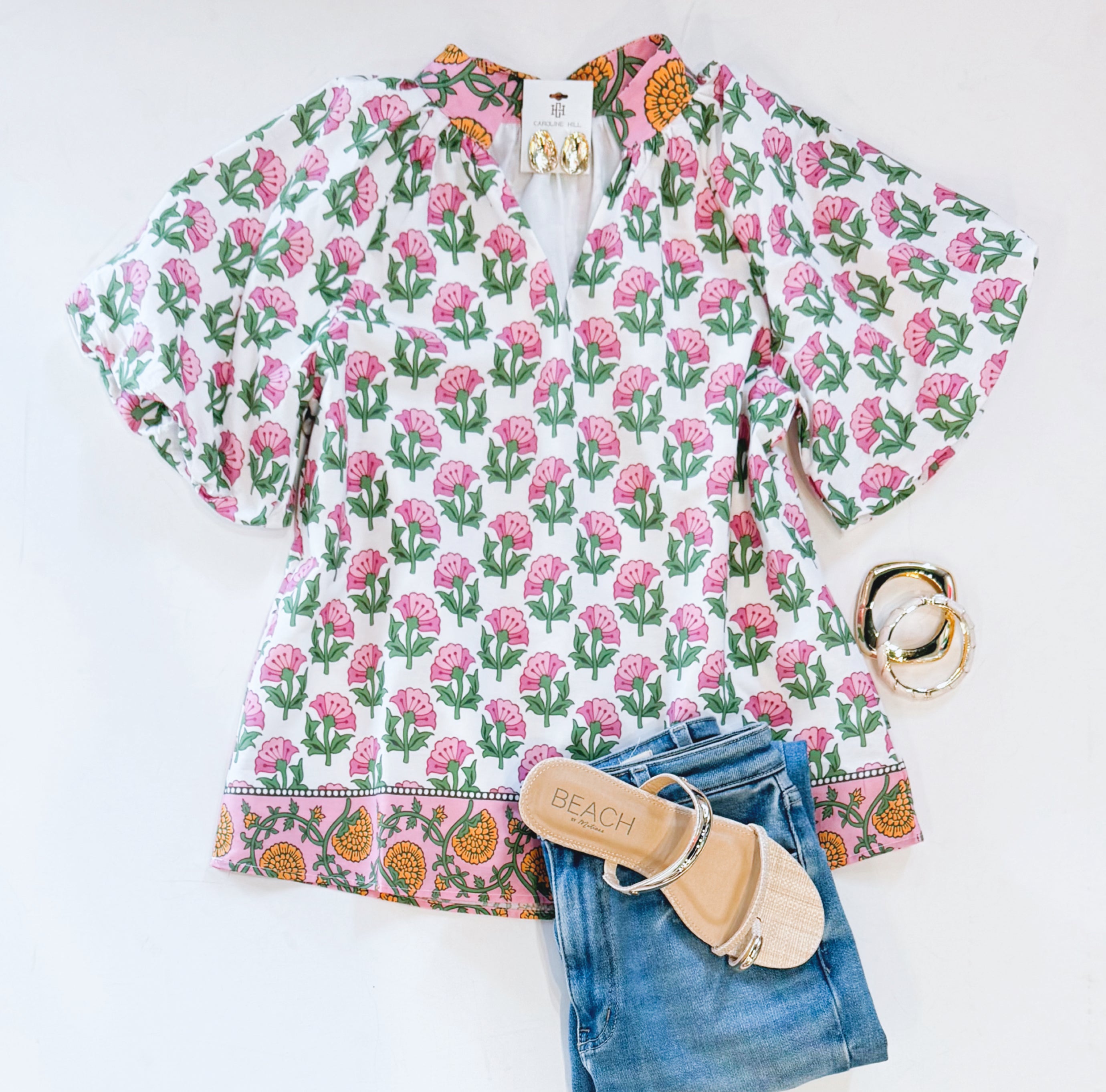 OUTDOOR PICNIC FLORAL TOP