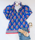 SUMMERS EDGE FLORAL TOP